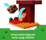 LEGO ® Minecraft® Nether Lav Savaşı 21266 - 6+ Çocuklar için Yaratıcı Oyuncak Yapım Seti (99P)