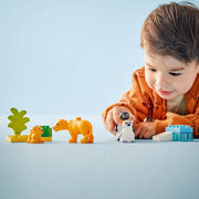LEGO® DUPLO® Town Wild Animal Families: Penguins and Lions 10442 - Educational Toy Set for Ages 2+ (10P)