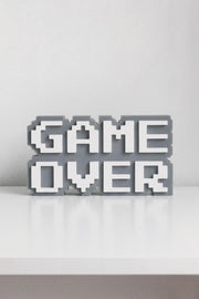 Game Over - 8-Bit - Gamer Room Decor - 3D Sign
