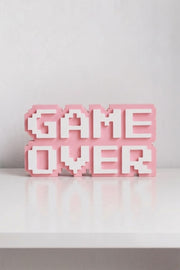 Game Over - 8-Bit - Gamer Room Decor - 3D Sign