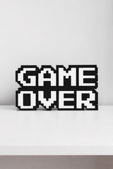 Game Over - 8-Bit - Gamer Odası Dekoru- 3 Boyutlu Tabela