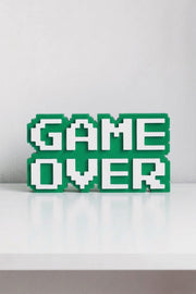Game Over - 8-Bit - Gamer Room Decor - 3D Sign