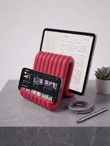 Modern Dalgalı Tasarım Telefon ve Tablet Standı Masaüstü Ergonomik Tutucu Dekoratif Aksesuar