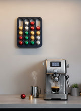Nespresso ve Starbucks Uyumlu Duvara Monte Kapsül Kahve Tutucu Standı 20 Kapasiteli Düzenleyici