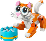 LEGO Creator Turuncu Kedi 30714 – 6 Yaş ve Üzeri Kız ve Erkek Çocuklar için Timsaha ve Yuvası, 2 Yumurtası Olan 1 Baykuşa Dönüşebilen Yaratıcı Oyuncak Yapım Seti, Doğum Günü Hediyesi Fikri (79 Parça)