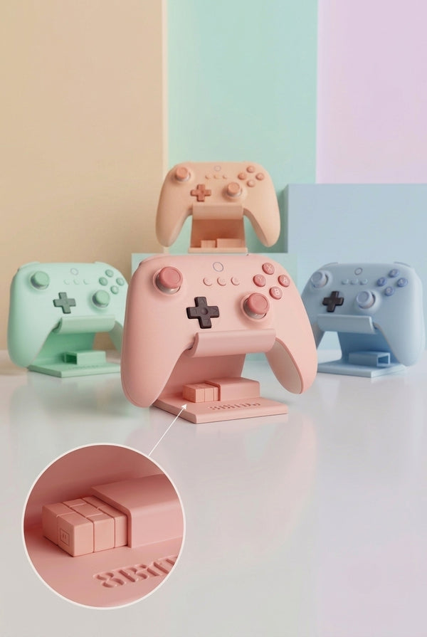 8BitDo Ultimate 2C Joystick Standı – 2.4G Adaptör Yuvalı ve Kablo Sabitlemeli Masaüstü Controller Standı