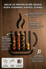 Nespresso ve Starbucks Kapsül Kahve Tutucu Düzenleyici Organizer Kahve Bardağı Model