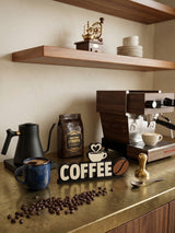 Dekoratif Coffee Yazısı - Kendinden Yapışkanlı Kahve Köşesi ve Mutfak Duvar Süsü (14x7 cm)