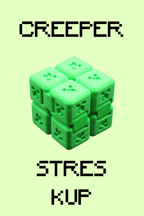 Minecraft Creeper Temalı Stres Küpü
