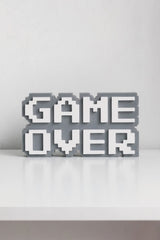 Game Over - 8-Bit - Gamer Odası Dekoru- 3 Boyutlu Tabela