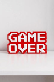 Game Over - 8-Bit - Gamer Room Decor - 3D Sign