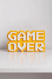 Game Over - 8-Bit - Gamer Room Decor - 3D Sign