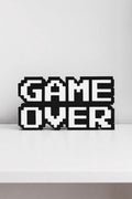 Game Over - 8-Bit - Gamer Odası Dekoru- 3 Boyutlu Tabela