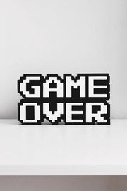 Game Over - 8-Bit - Gamer Room Decor - 3D Sign