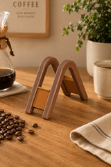 Dekoratif Filtre Kahve Kağıdı Standı - V60 Filtre Kağıdı Tutucu Organizer - Kahve Köşesi Aksesuarı