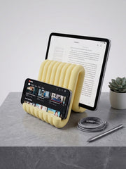 Modern Wavy Design Phone and Tablet Stand Desktop Ergonomic Holder Decorative Accessory