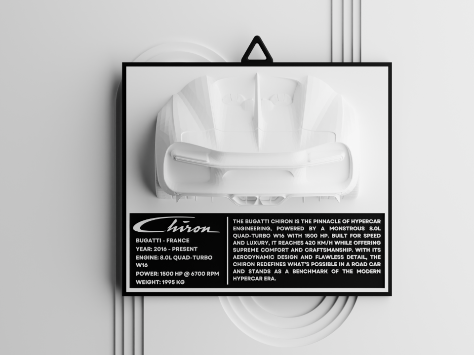 Bugatti Chiron Wall Art