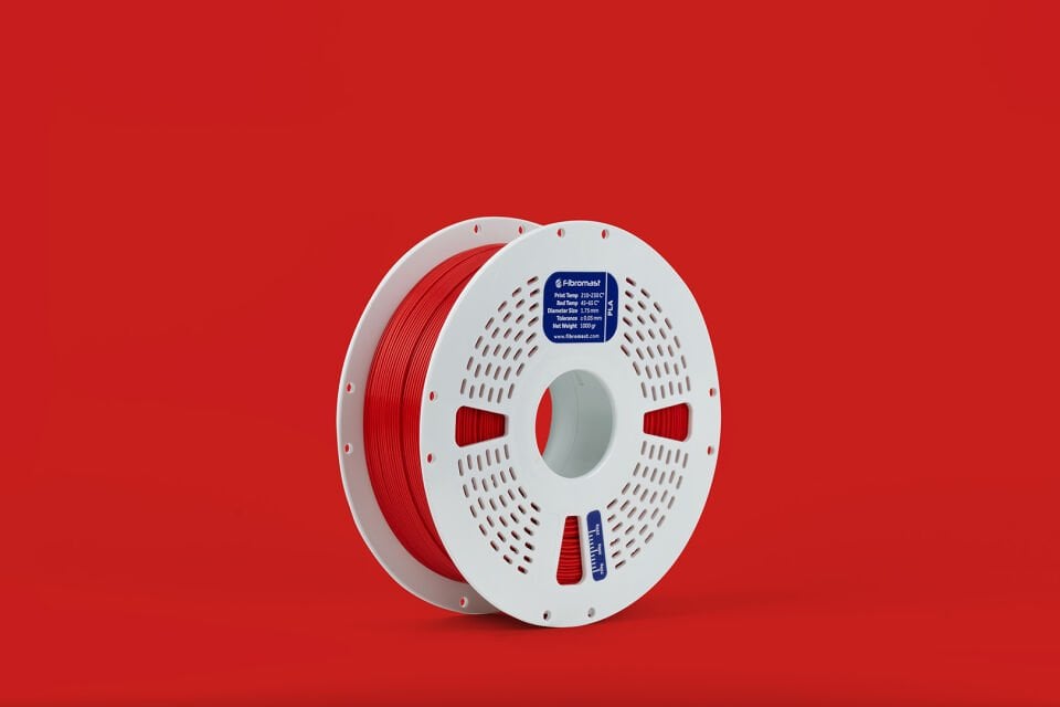 Fibromast PLA Filament - Kırmızı - 1,75mm 1 KG