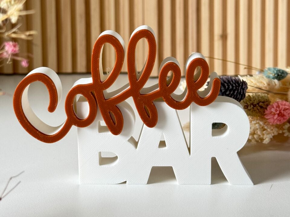 Coffee Bar Dekoratif Biblo - Kahve Köşelerine Özel Dekor - Kahverengi -