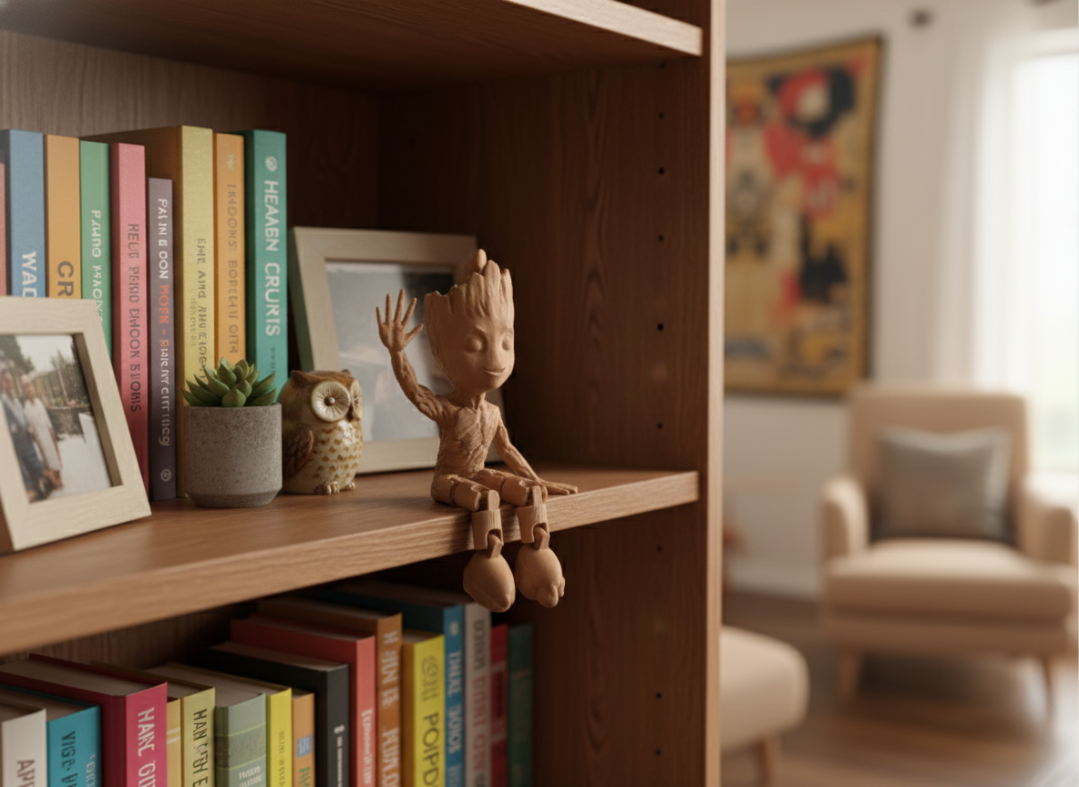 Baby Groot Eklemli Dekoratif Figür