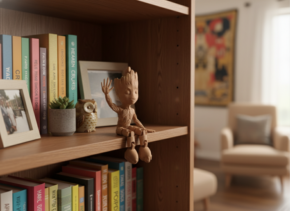 Baby Groot Eklemli Dekoratif Figür