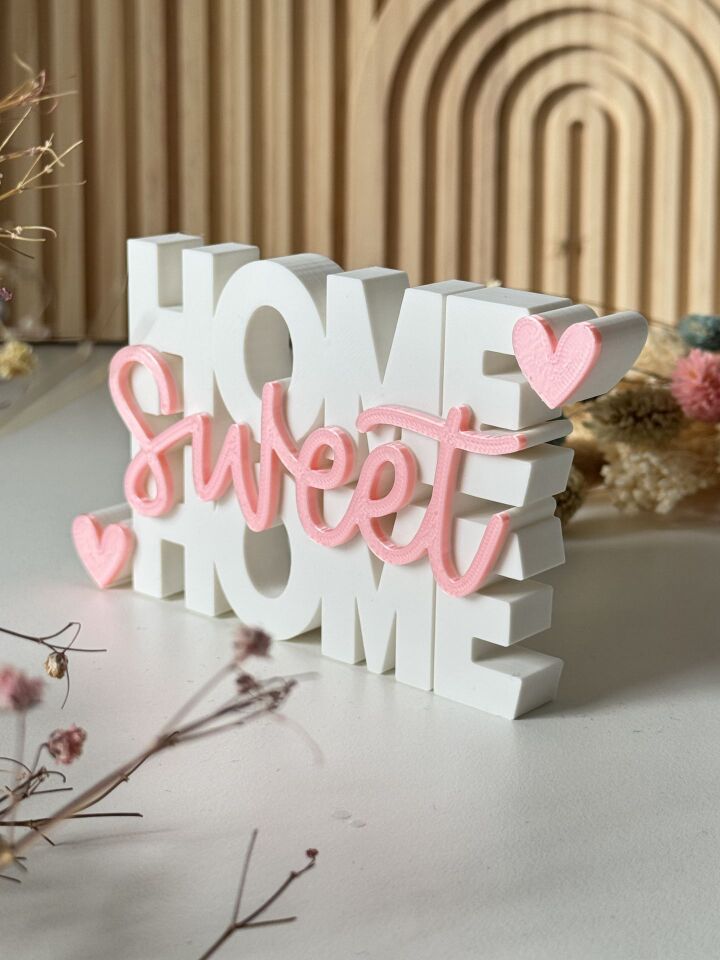 Home Sweet Home Yazılı Ev Dekoru