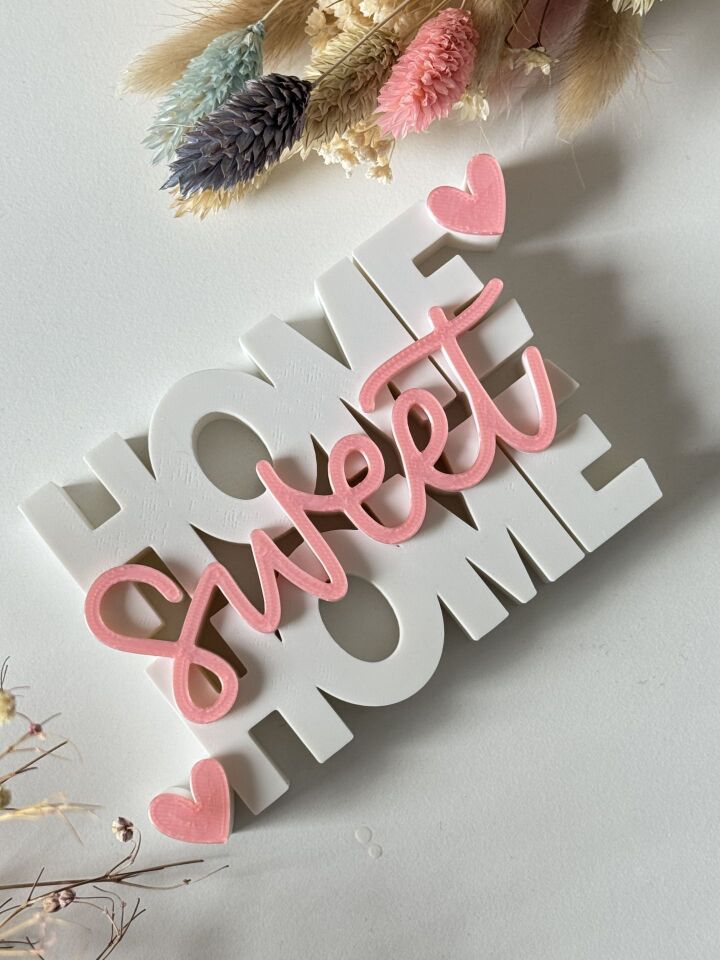 Home Sweet Home Yazılı Ev Dekoru