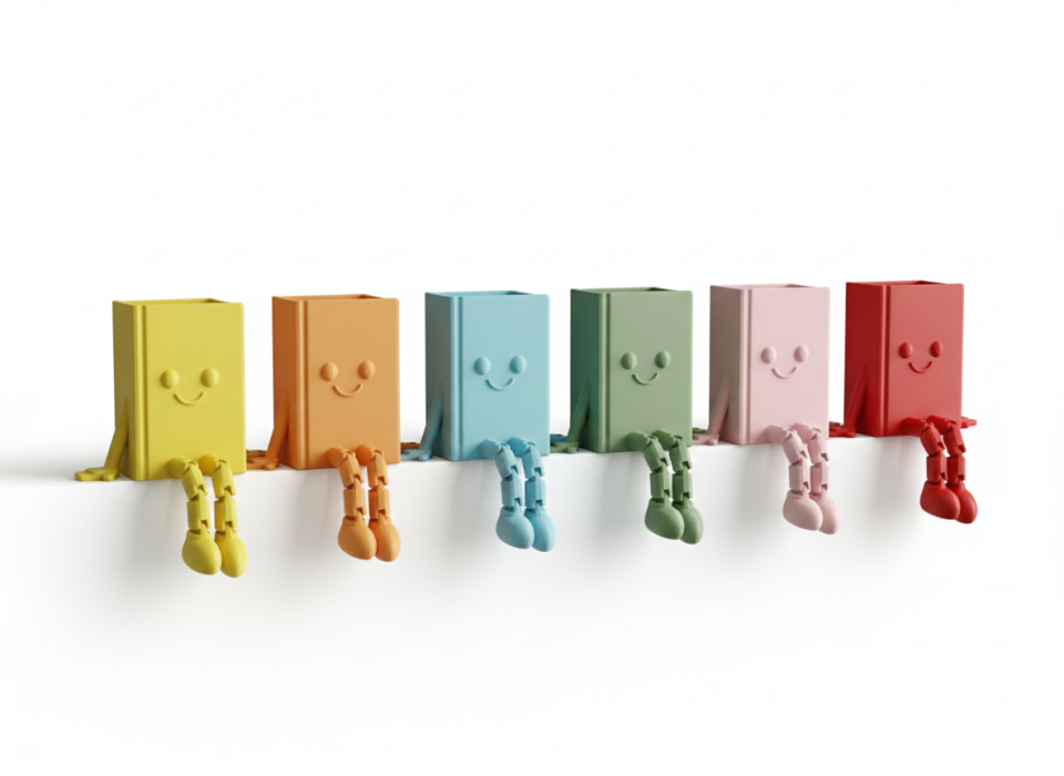 Sevimli Kitap Figür - Kitaplık Süsü- Dekor