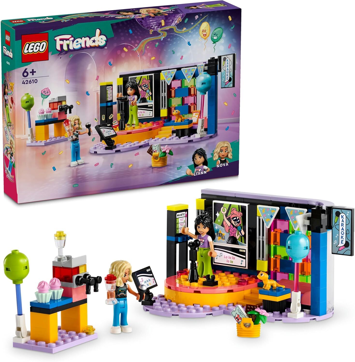 LEGO Friends Karaoke Müzik Partisi 42610-6 Yaş ve Üzeri Çocuklar için Sahne İçeren Yaratıcı Oyuncak Yapım Seti (196 Parça)