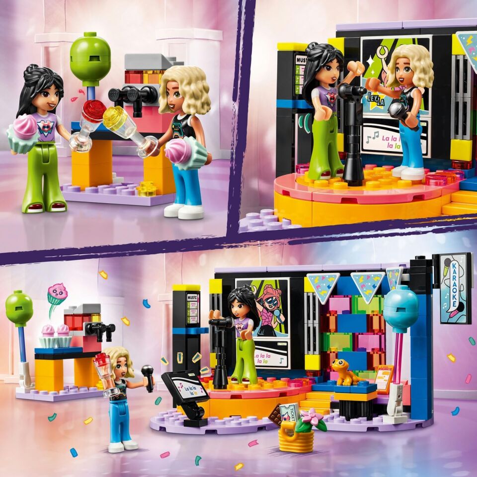 LEGO Friends Karaoke Müzik Partisi 42610-6 Yaş ve Üzeri Çocuklar için Sahne İçeren Yaratıcı Oyuncak Yapım Seti (196 Parça)