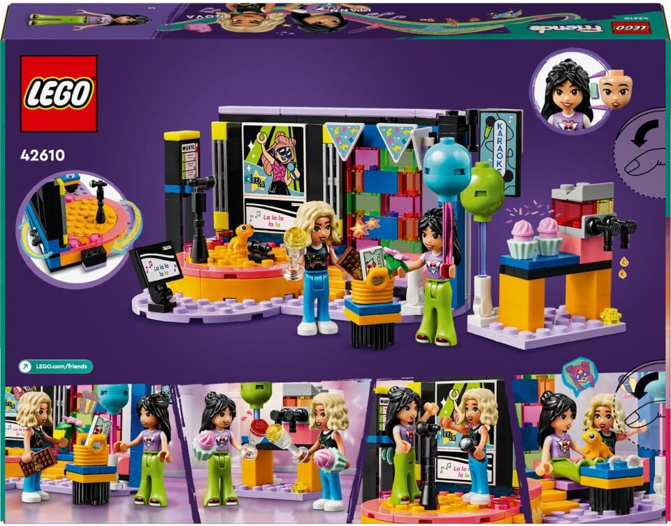 LEGO Friends Karaoke Müzik Partisi 42610-6 Yaş ve Üzeri Çocuklar için Sahne İçeren Yaratıcı Oyuncak Yapım Seti (196 Parça)