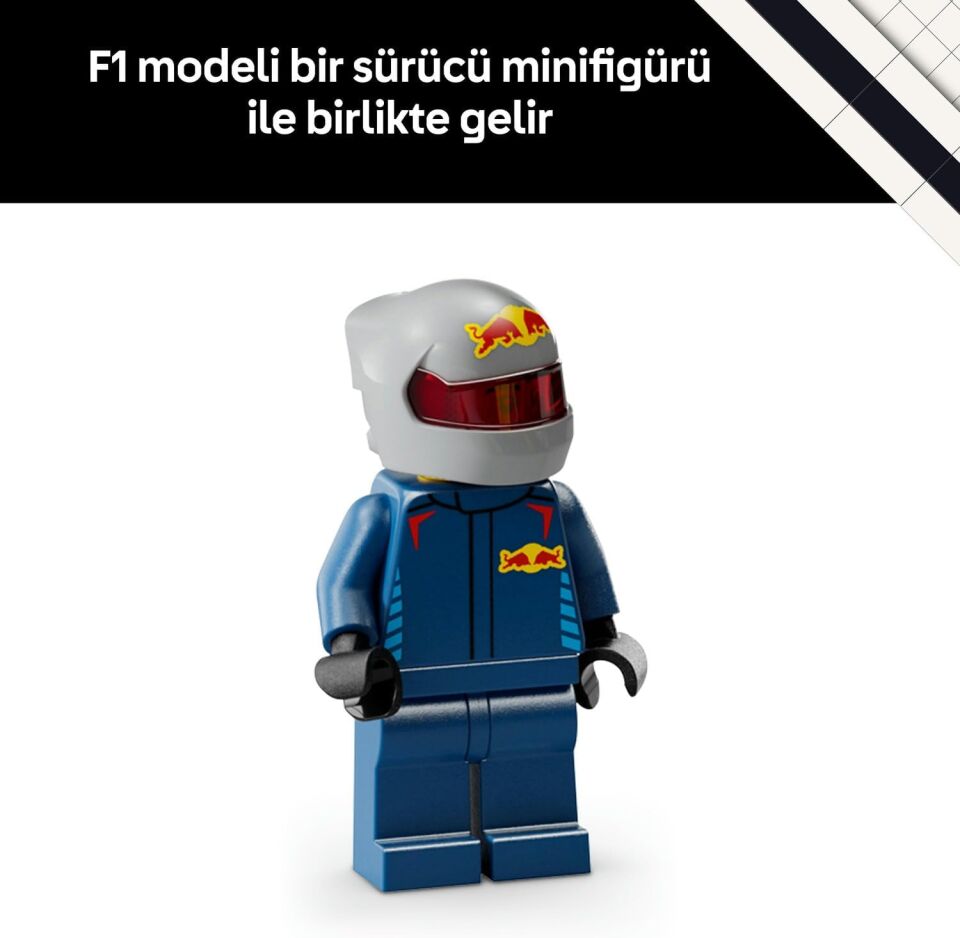 LEGO Speed Champions Oracle Red Bull Racing RB20 F1 Yarış Arabası 77243 – Yetişkinler için Koleksiyonluk Sürücü Minifigürü ve Orijinal Detaylar İçeren Koleksiyonluk Model Yapım Seti (251 Parça)