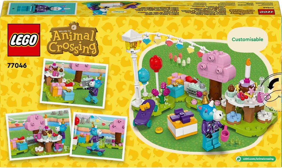LEGO Animal Crossing Julian Doğum Gününü Kutluyor 77046 – 6 Yaş ve Üzeri Çocuklar için Yılbaşı Hediyesi Fikri, At Minifigürü ve Çok Sayıda Aksesuar İçeren Yaratıcı Oyuncak Yapım Seti (170 Parça)
