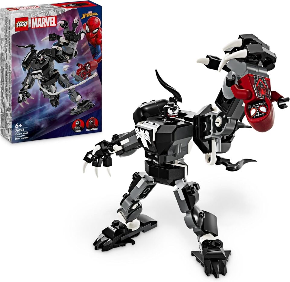 LEGO | Marvel Venom Robot Zırhı Miles Morales’e Karşı 76276-6 Yaş ve Üzeri Süper Kahraman Seven Çocuklar için İnşa Edilebilen Yaratıcı Oyuncak Yapım Seti (134 parça)