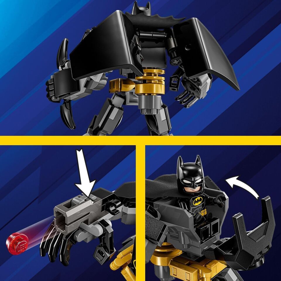 LEGO DC Batman: Batman Robot Zırhı 76270 – 6 Yaş ve Üzeri Süper Kahraman Sevenler İçin Batman Minifigürü İçeren Aksiyon Figürü Yapım Seti (140 Parça)