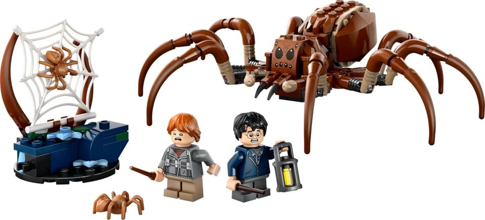 LEGO Harry Potter Aragog Yasak Ormanda 76434 – 7 Yaş Üzeri Çocuklar için Hediye Fikri, Harry Potter ve Ron Weasley Minifigürleri ile 2 Örümcek Figürü İçeren Yaratıcı Oyuncak Yapım Seti (195 Parça)