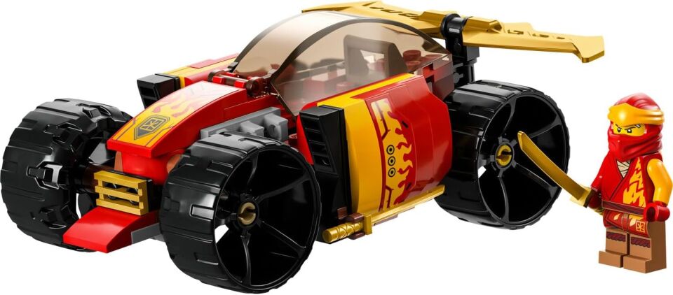 LEGO NINJAGO Kai’nin Ninja Yarış Arabası EVO 71780 – 6 Yaş ve Üzeri Kız ve Erkek Çocuklar için Yılbaşı Hediyesi Fikri, Oyuncak Araba ve Kai Minifigürü İçeren Yaratıcı Oyuncak Yapım Seti (94 Parça)