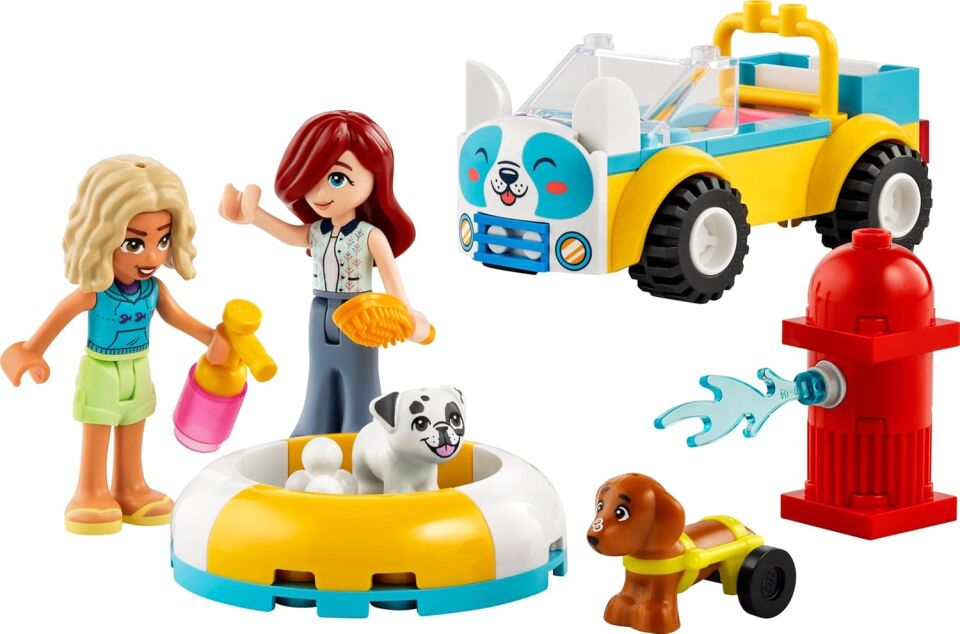 LEGO Friends Köpek Kuaförü Arabası 42635 – 4 Yaş ve Üzeri Kız ve Erkek Çocuklar için Yılbaşı Hediyesi Fikri, 2 Mini Bebek ve 2 Köpek Figürü İçeren Yaratıcı Eğlenceli Oyuncak Yapım Seti (60 Parça)