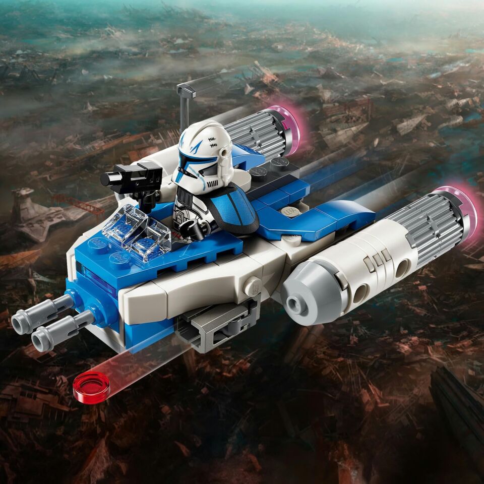 LEGO Star Wars: Klon Savaşları Yüzbaşı Rex Y–Wing Mikro Savaşçı 75391 – 6 Yaş ve Üzeri Çocuklar için Hediye Fikri, 2 Blaster Silahlı Yüzbaşı Rex Karakter İçeren Yaratıcı Oyuncak Yapım Seti (99 Parça)