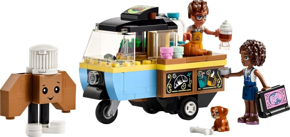 LEGO Friends Mobil Pastane 42606-6 Yaş ve Üzeri Çocuklar için Aliya Minifigürü İçeren Yaratıcı Oyuncak Yapım Seti (125 Parça)